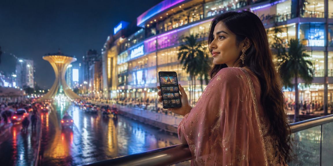 Online casino experience on mobile under neon lights in Dhaka